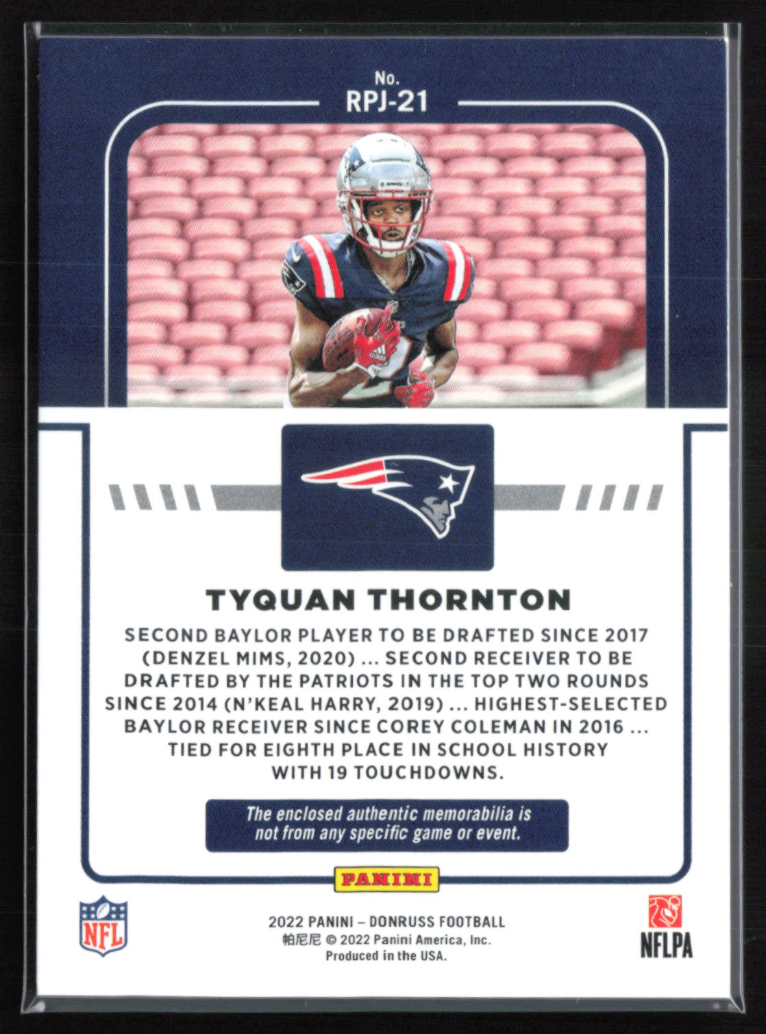 Tyquan Thornton RC Mem