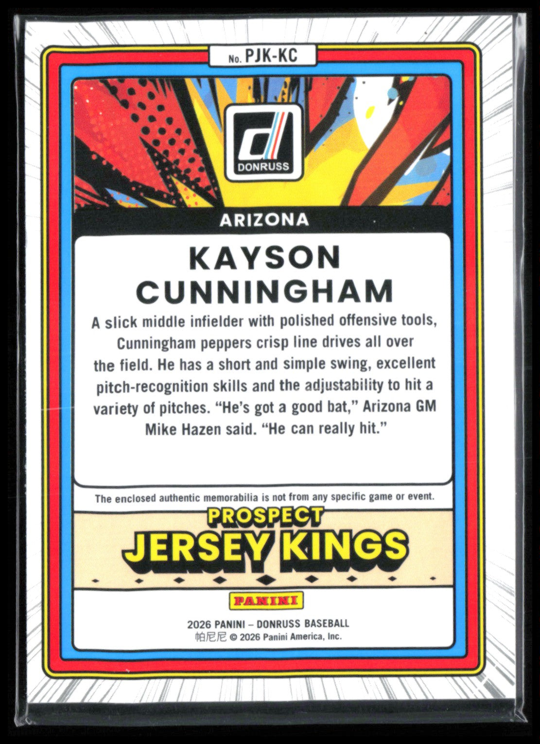 Kayson Cunningham Prospect Jersey Kings Mem