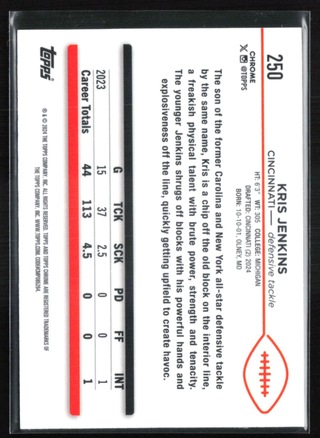 Kris Jenkins RC Pink Speckle /399