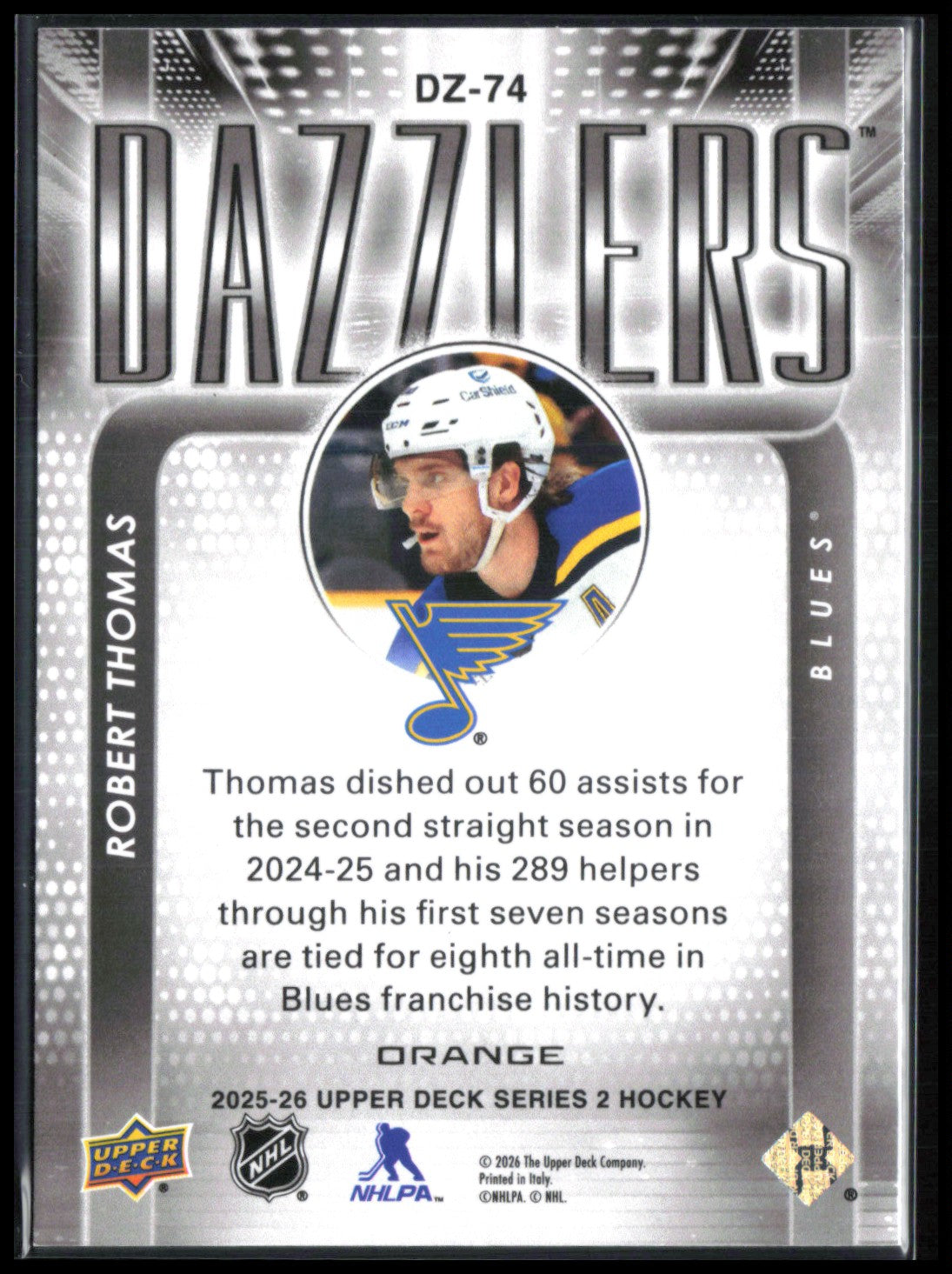 Robert Thomas Dazzlers Orange
