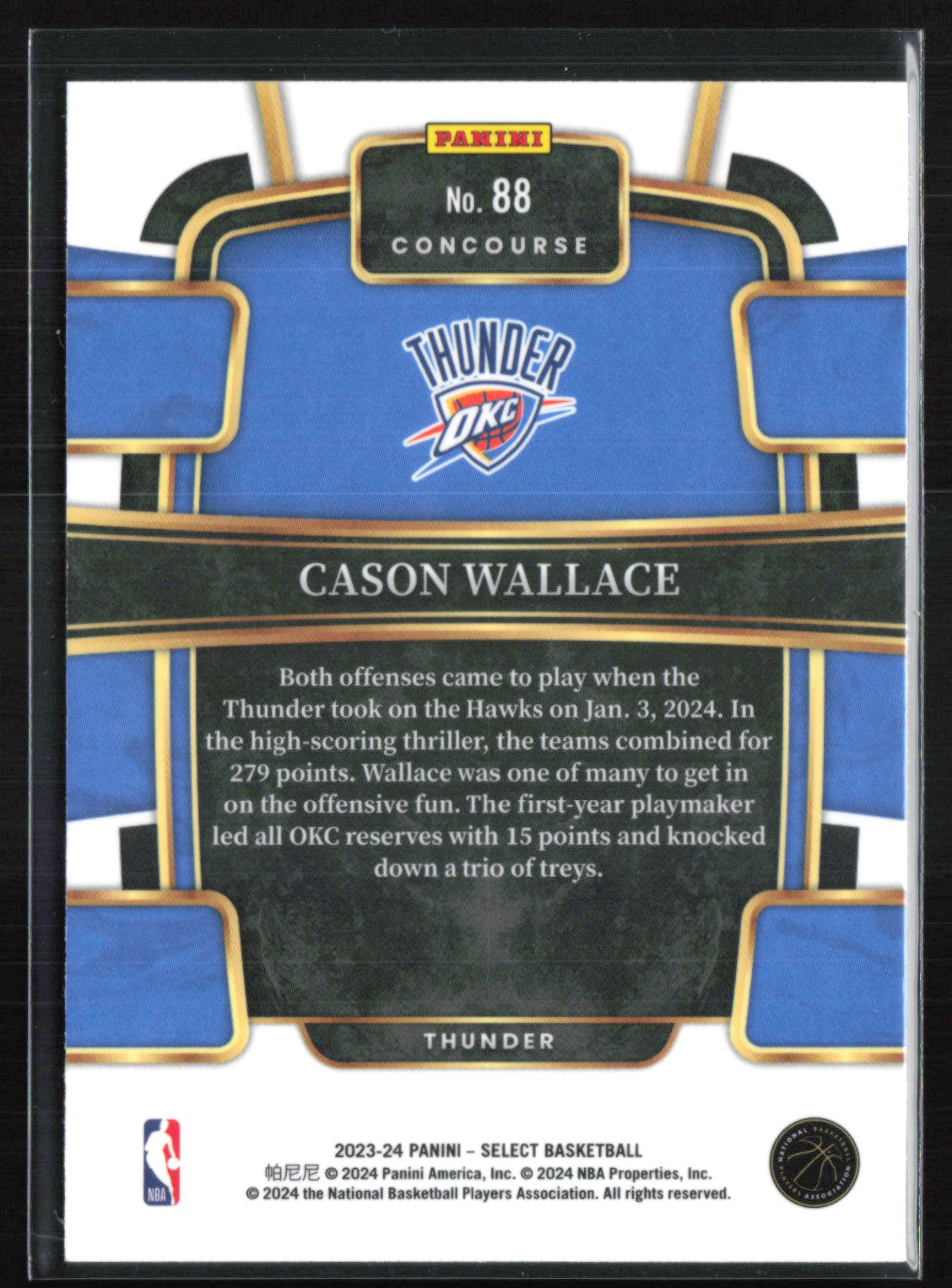 Cason Wallace RC