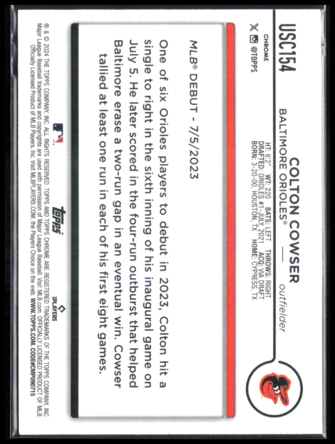 Colton Cowser RC X-Fractor