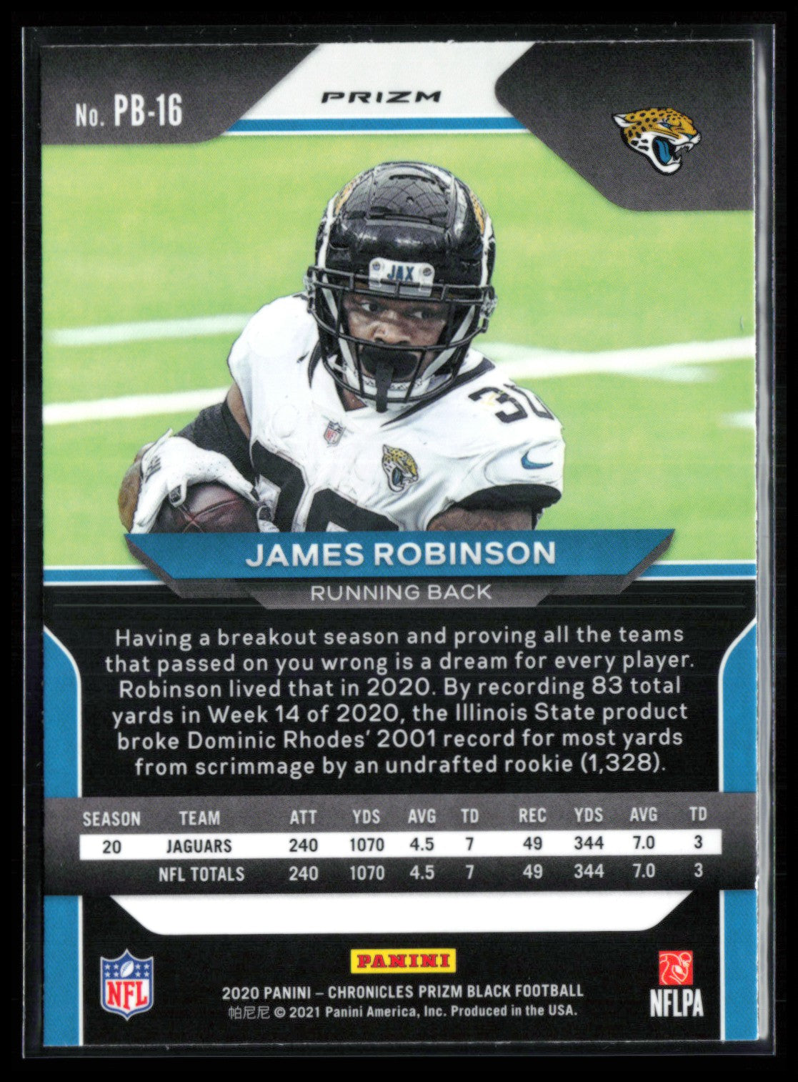 James Robinson RC Silver Prizm Black