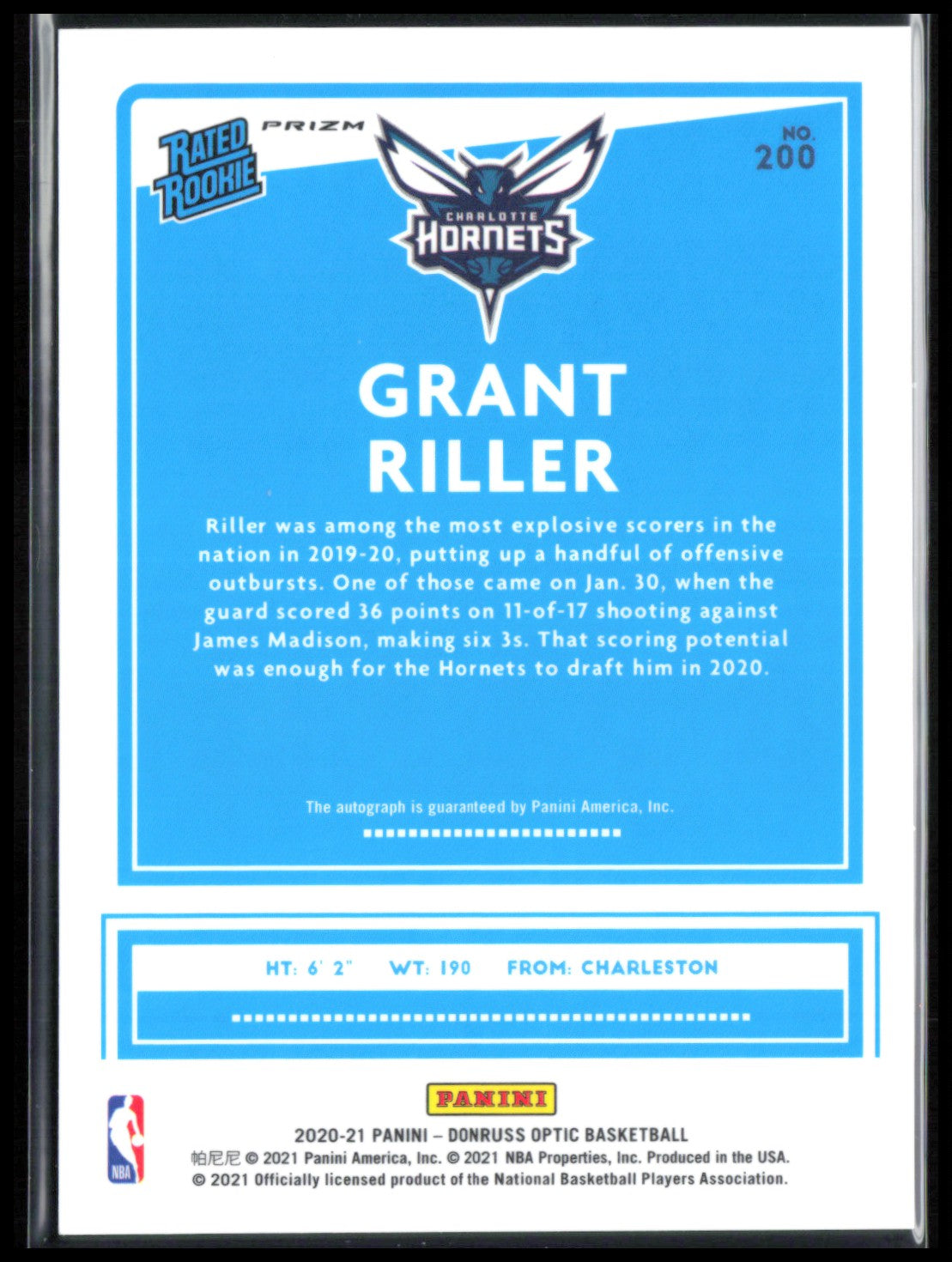 Grant Riller RC Auto Purple Holo
