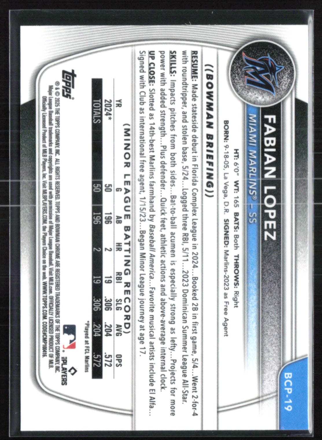 Fabian Lopez 1st Bowman X-Fractor