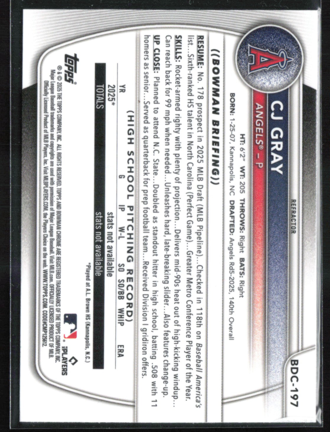 CJ Gray 1st Bowman Refractor