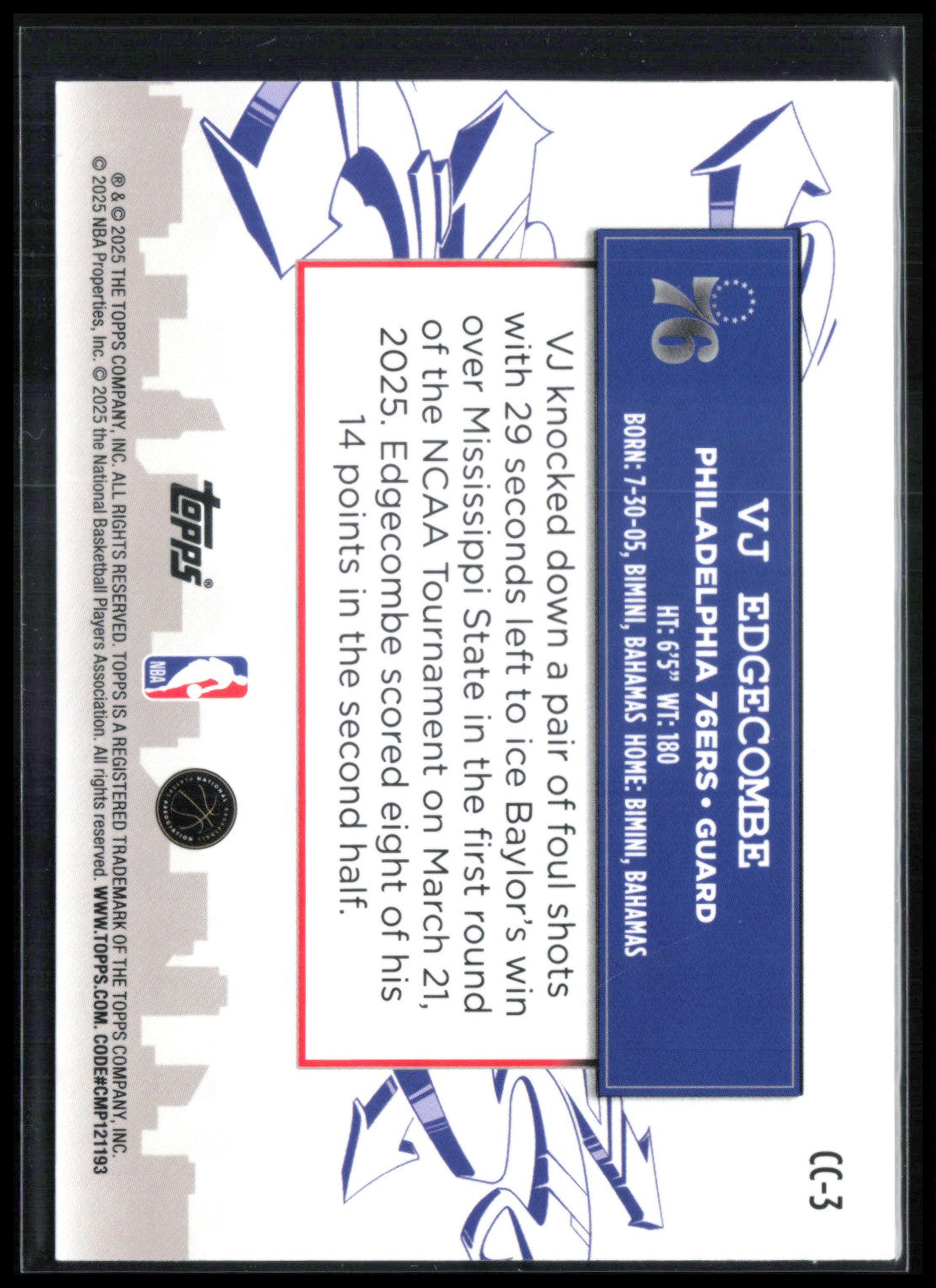 VJ Edgecombe RC