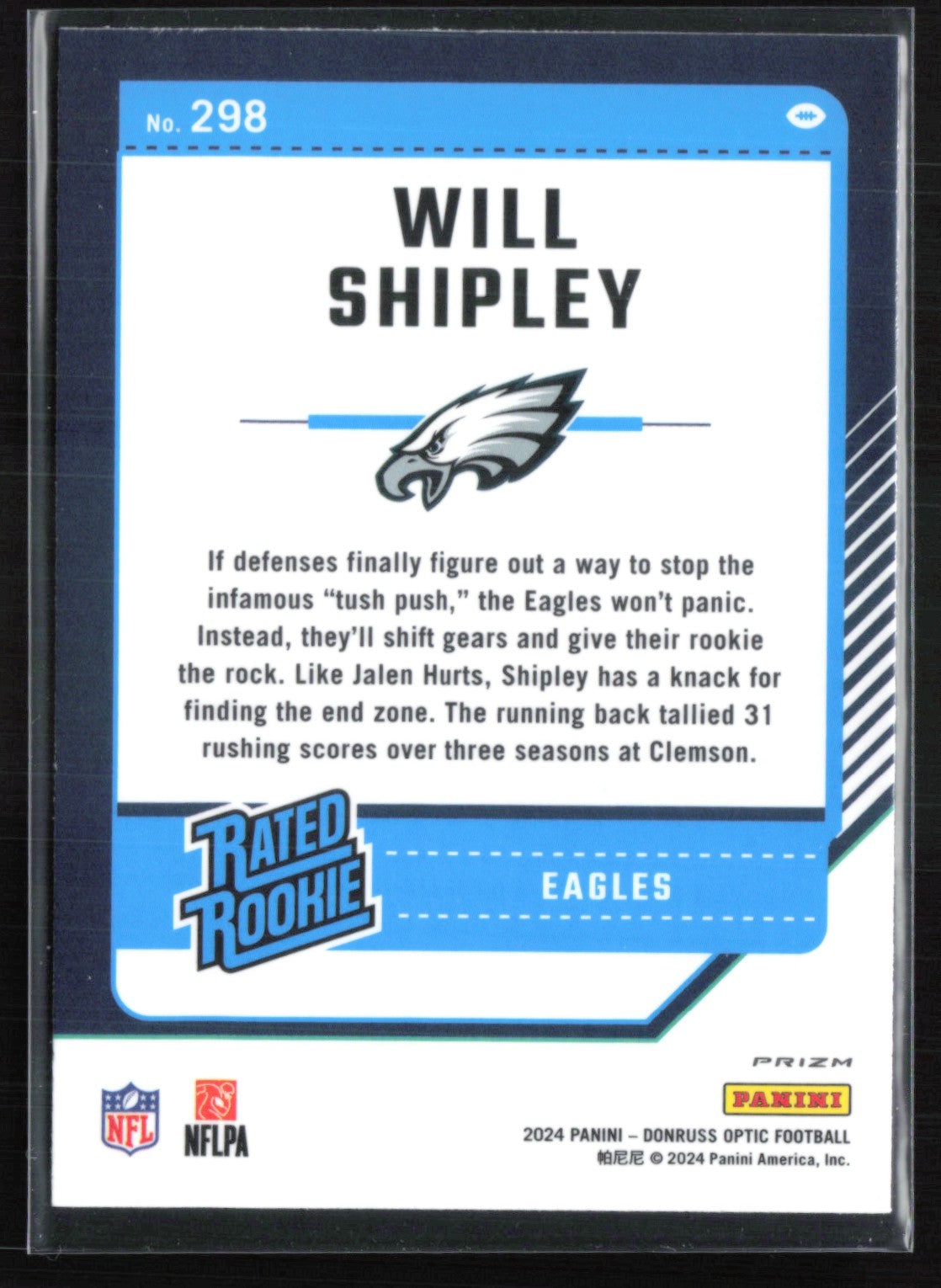 Will Shipley RC Holo
