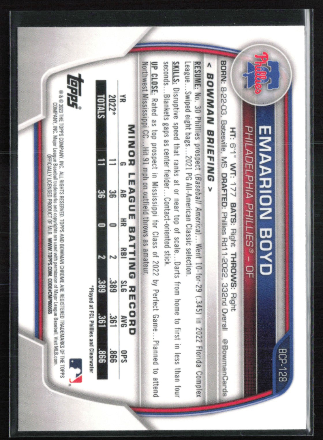 Emaarion Boyd 1st BOwman