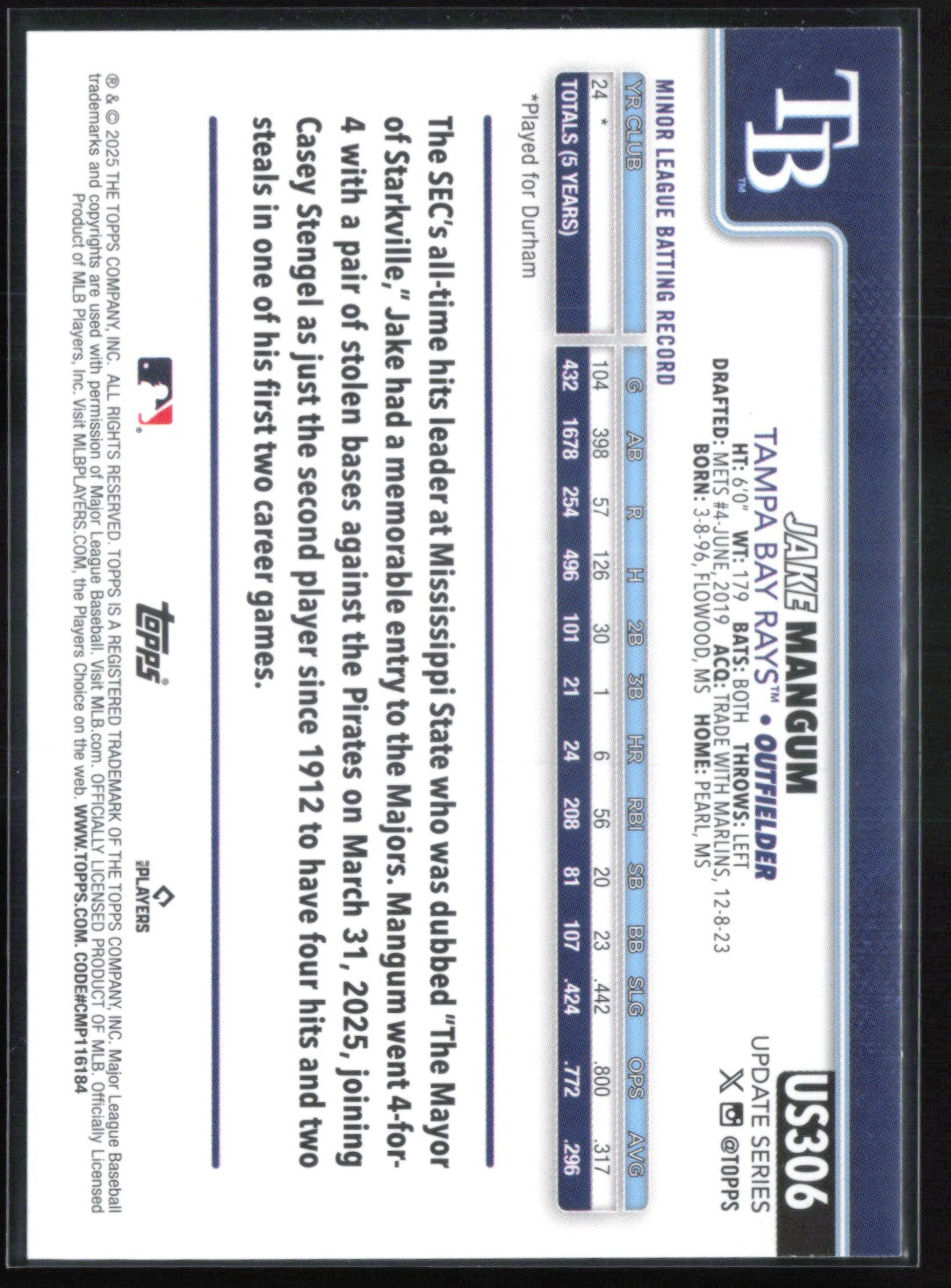 Jake Mangum RC