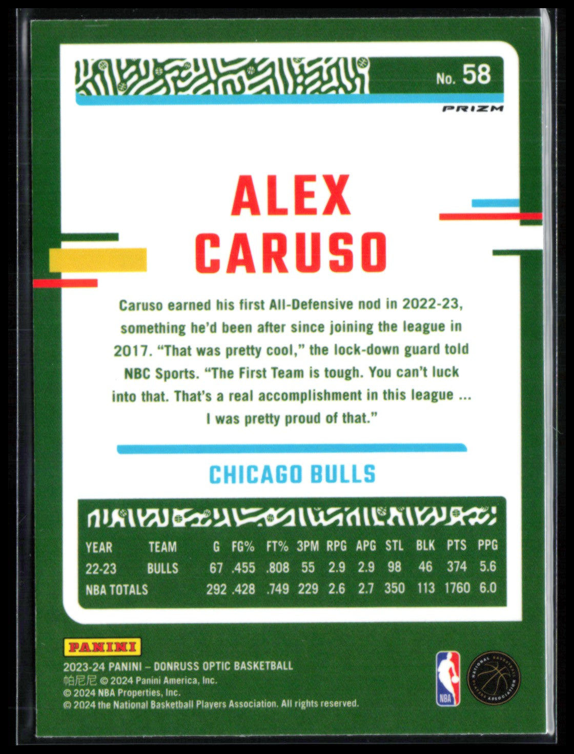 Alex Caruso Purple Shock