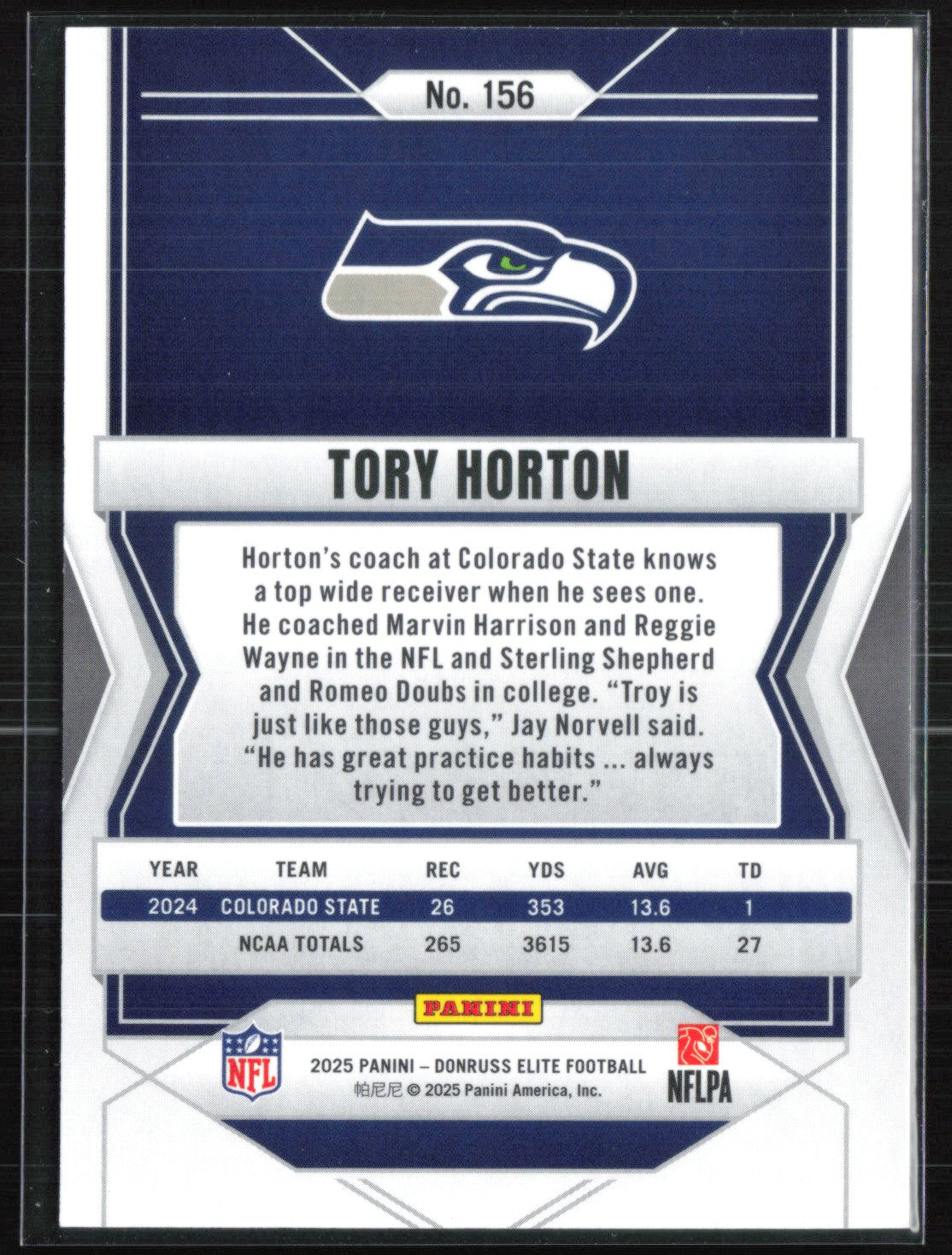 Tory Horton RC /199