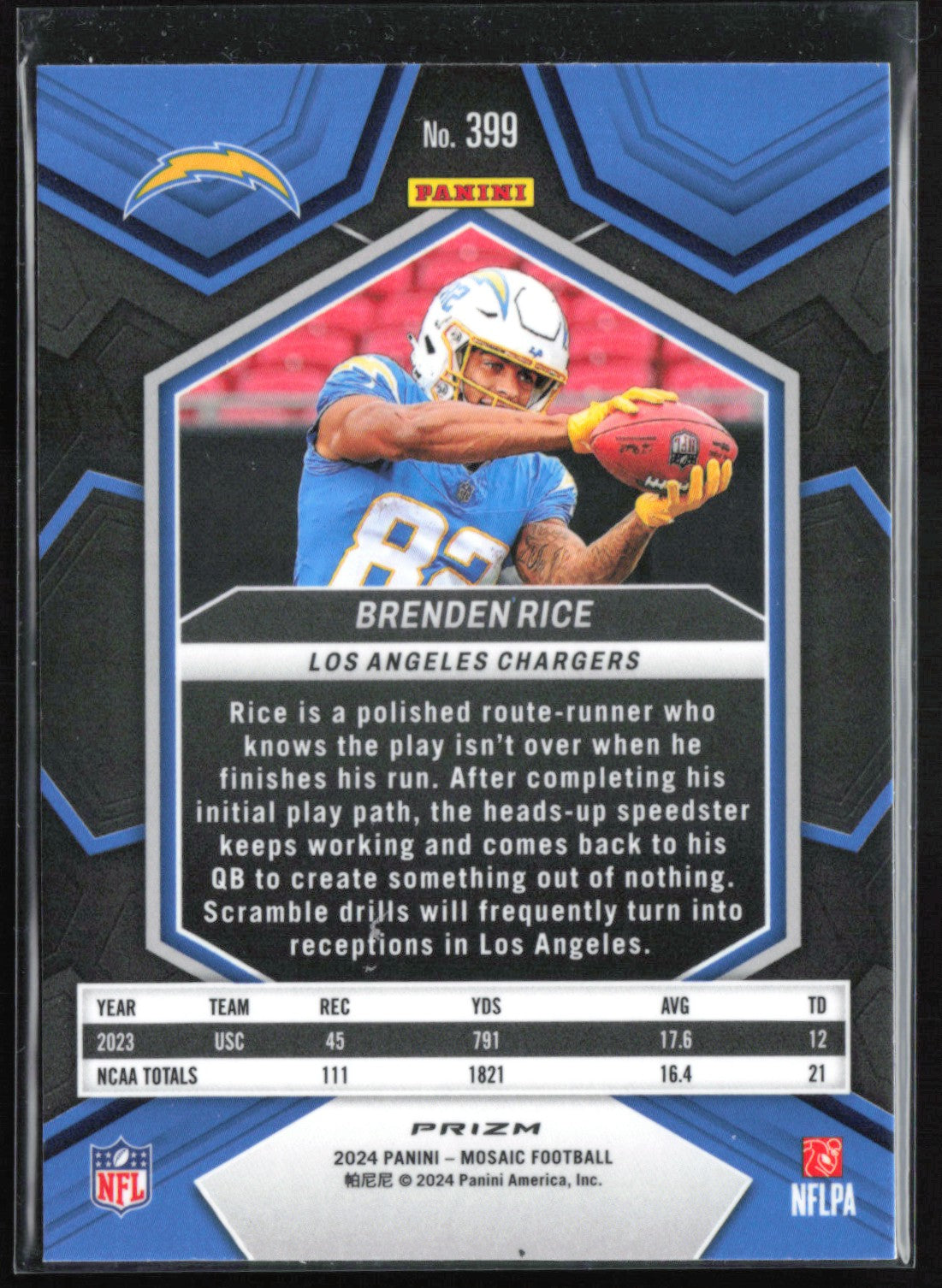 Brenden Rice RC Mosaic Prizm