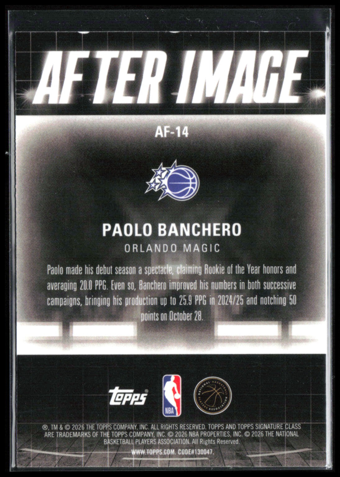 Paolo Banchero After Image