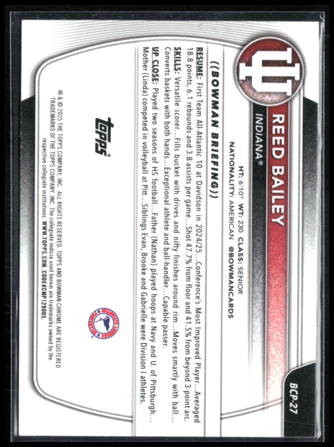 Reed Bailey 1st Bowman Mojo