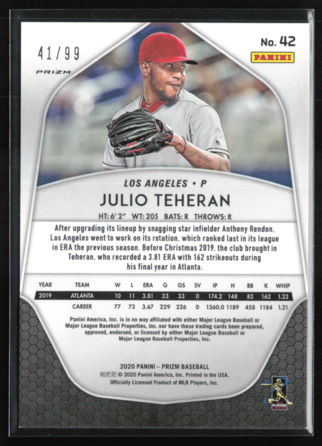 Julio Teheran Red Donuts /99