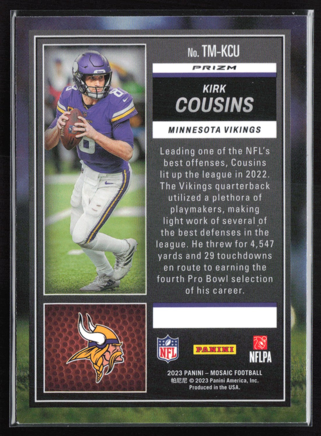 Kirk Cousins Green Mosaic