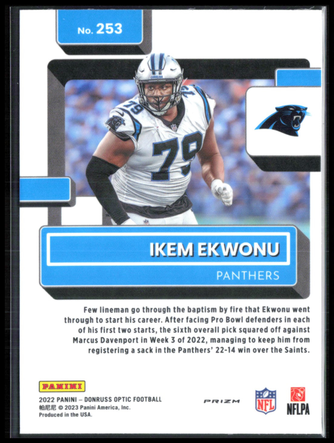 Ikem Ekwonu RC Blue Glitter