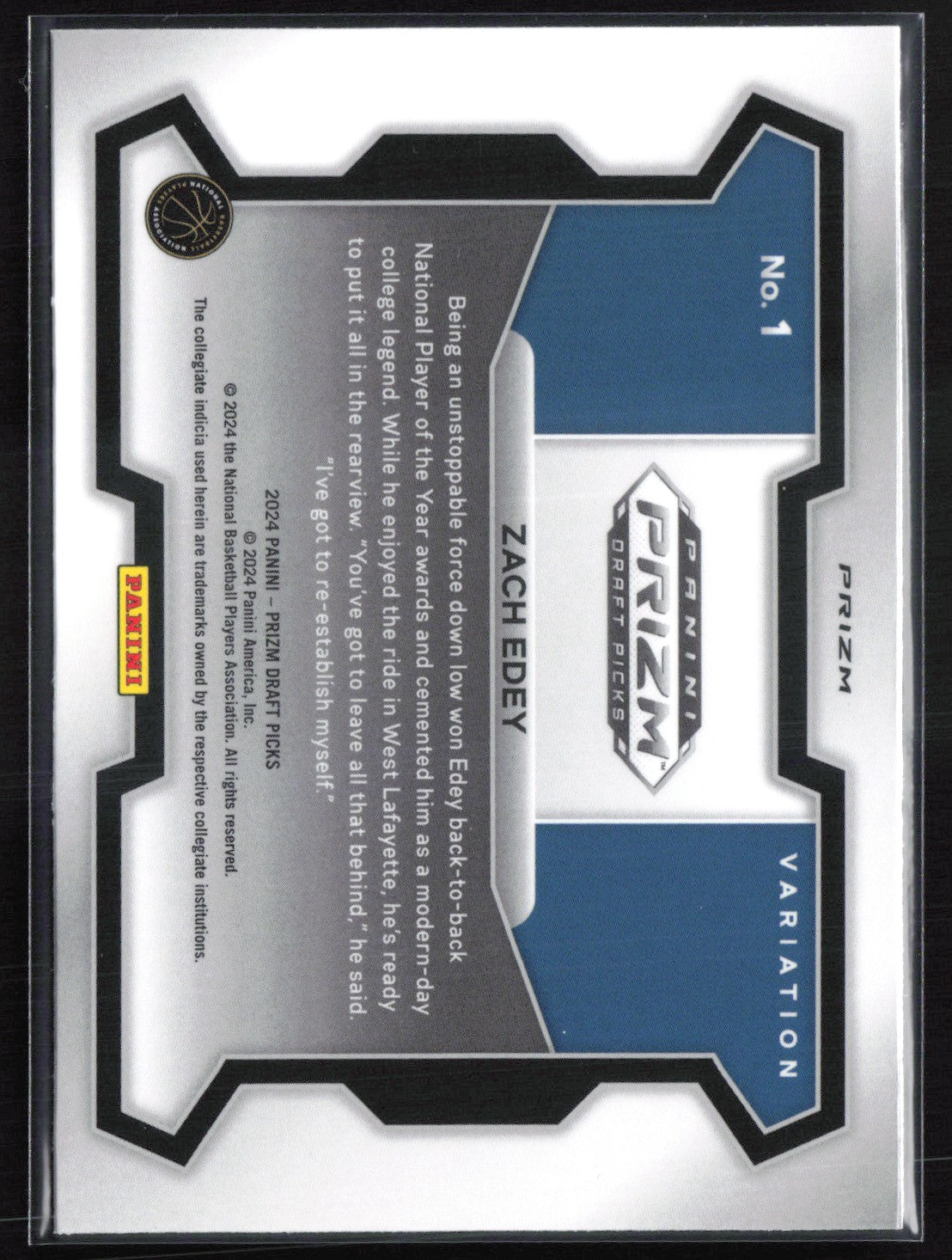 Zach Edey RC Cracked Ice Variation Red