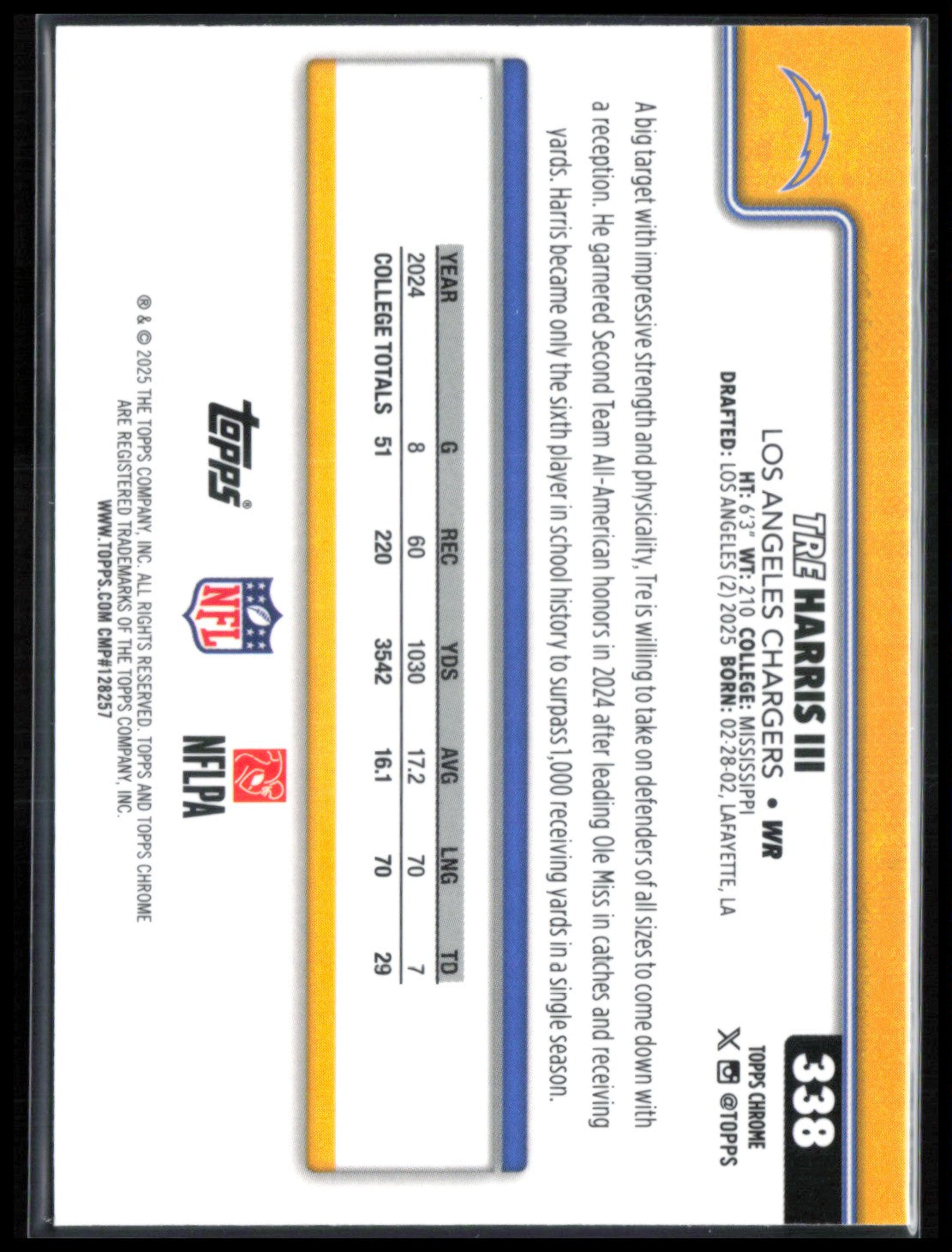 Tre Harris III RC X-Fractor
