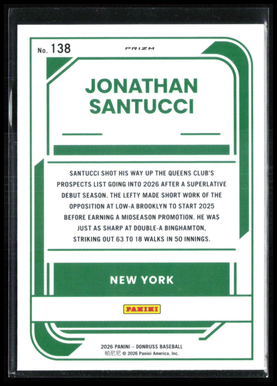 Jonathan Santucci Rated Prospect Orange Velocity