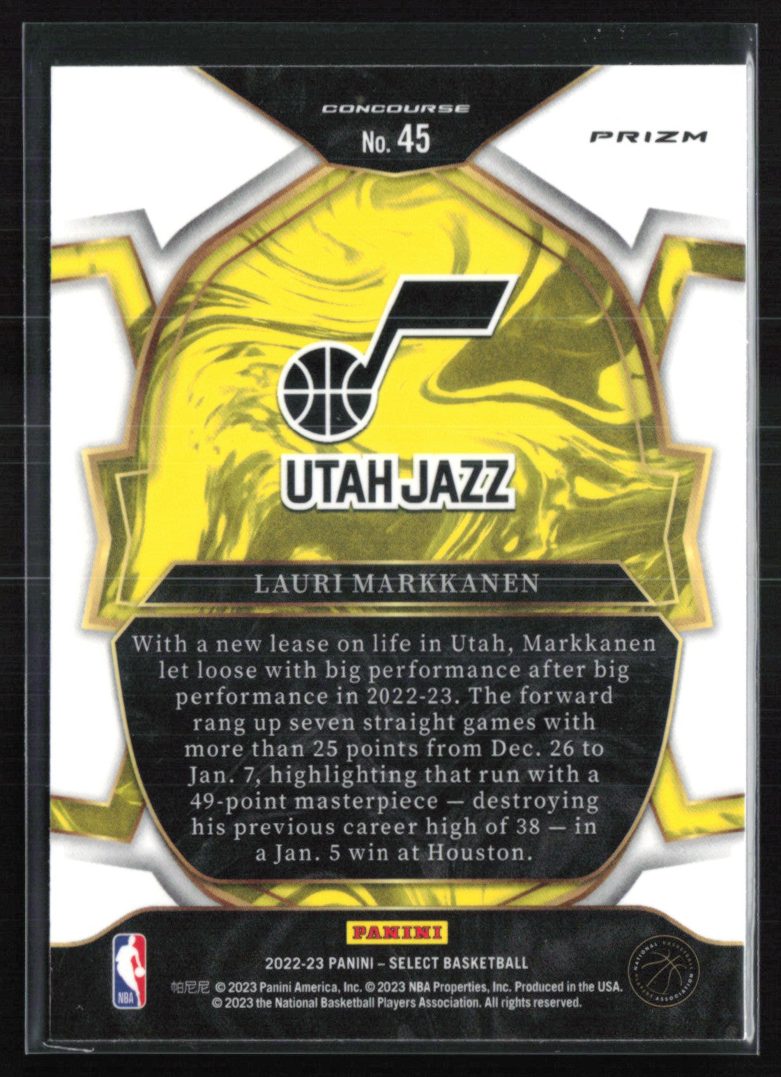 Lauri Markkanen Orange