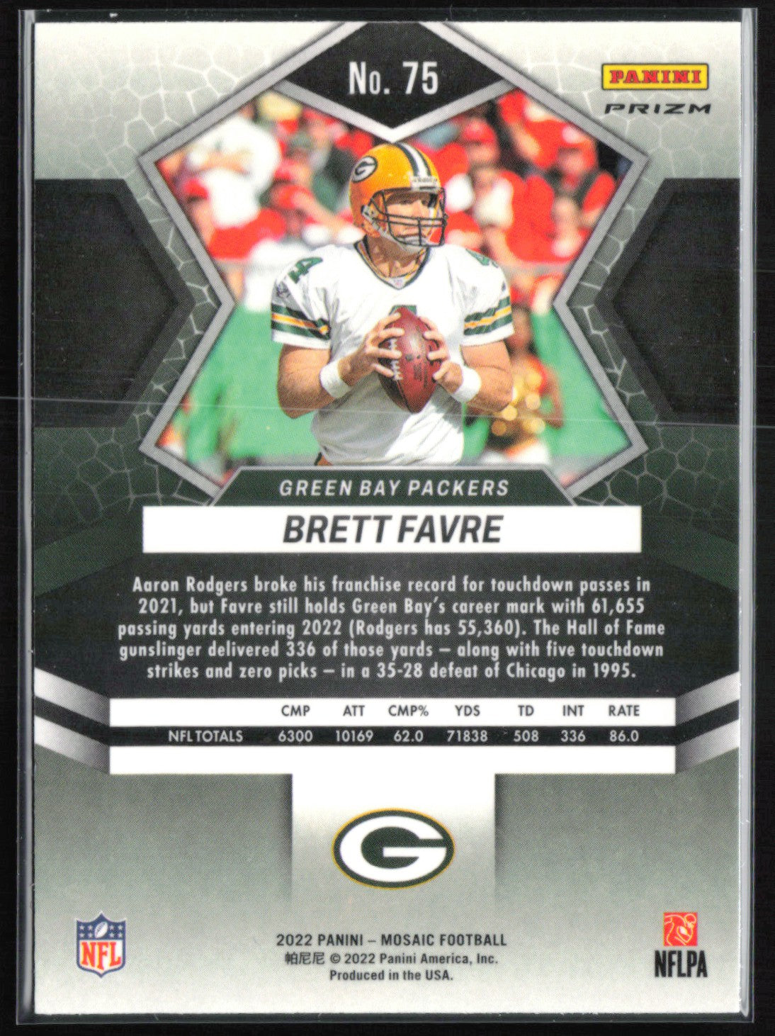 Brett Favre Red Mosaic