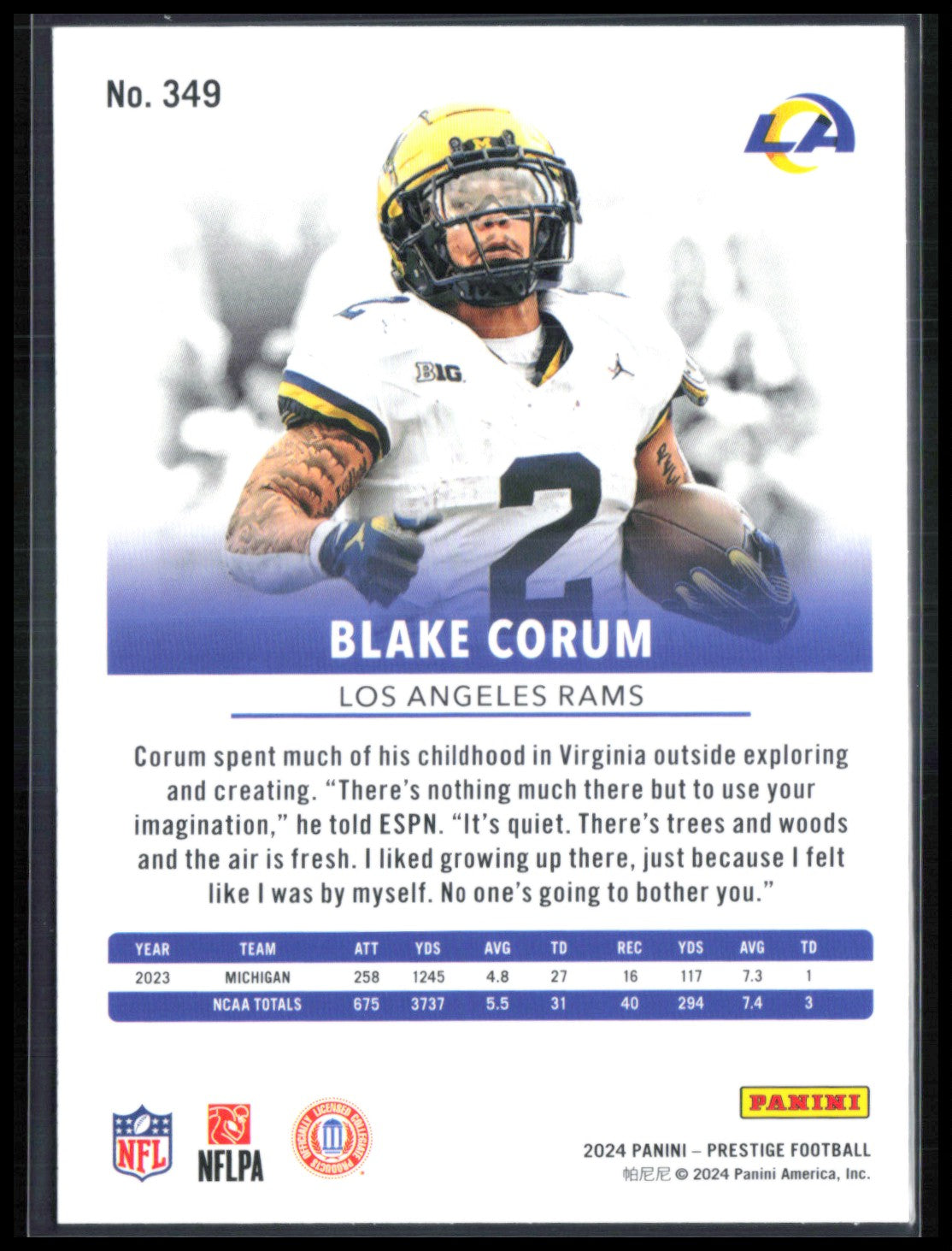 Blake Corum Xtra Points