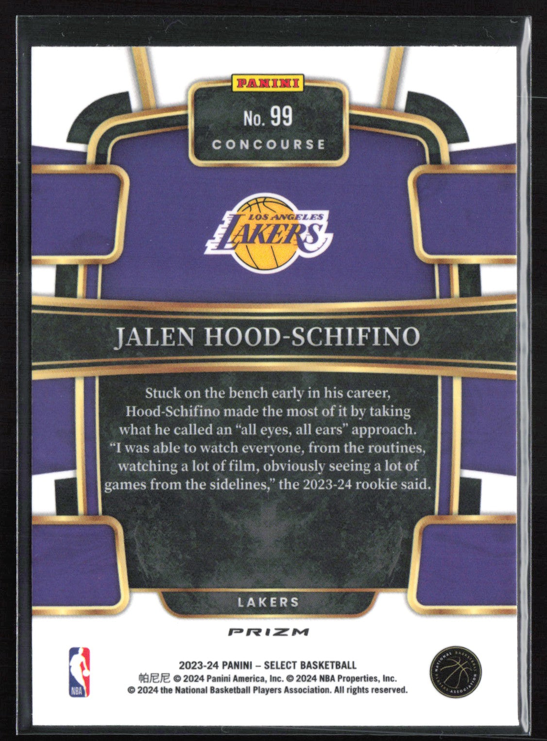 Jalen Hood-Schifino RC Tri-Color Prizm