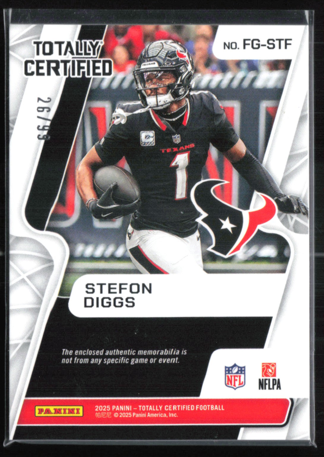 Stefon Diggs Mem /99 Fabric of the Game