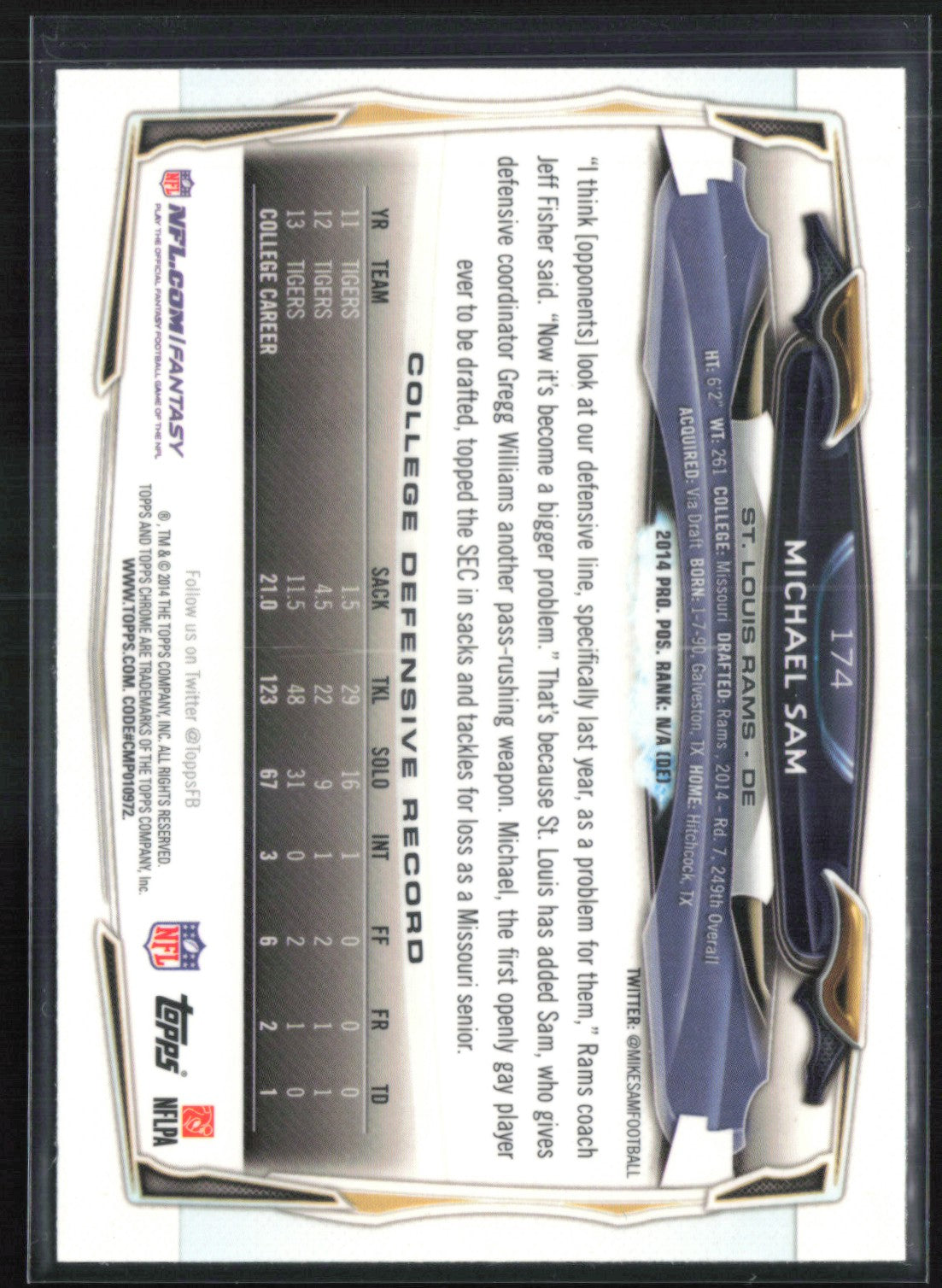 Michael Sam RC