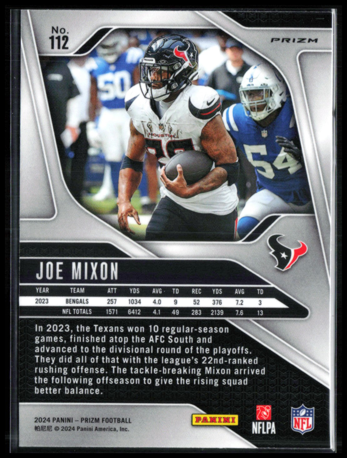 Joe Mixon Green Ice