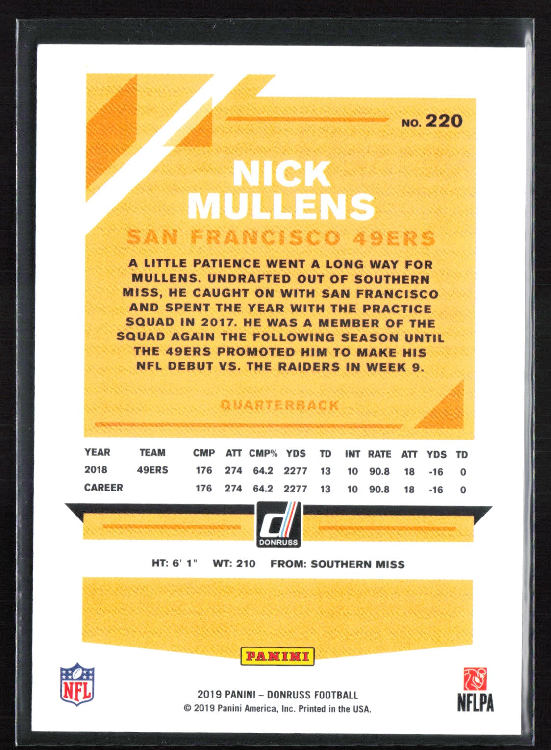 Nick Mullens /100 Press Proof