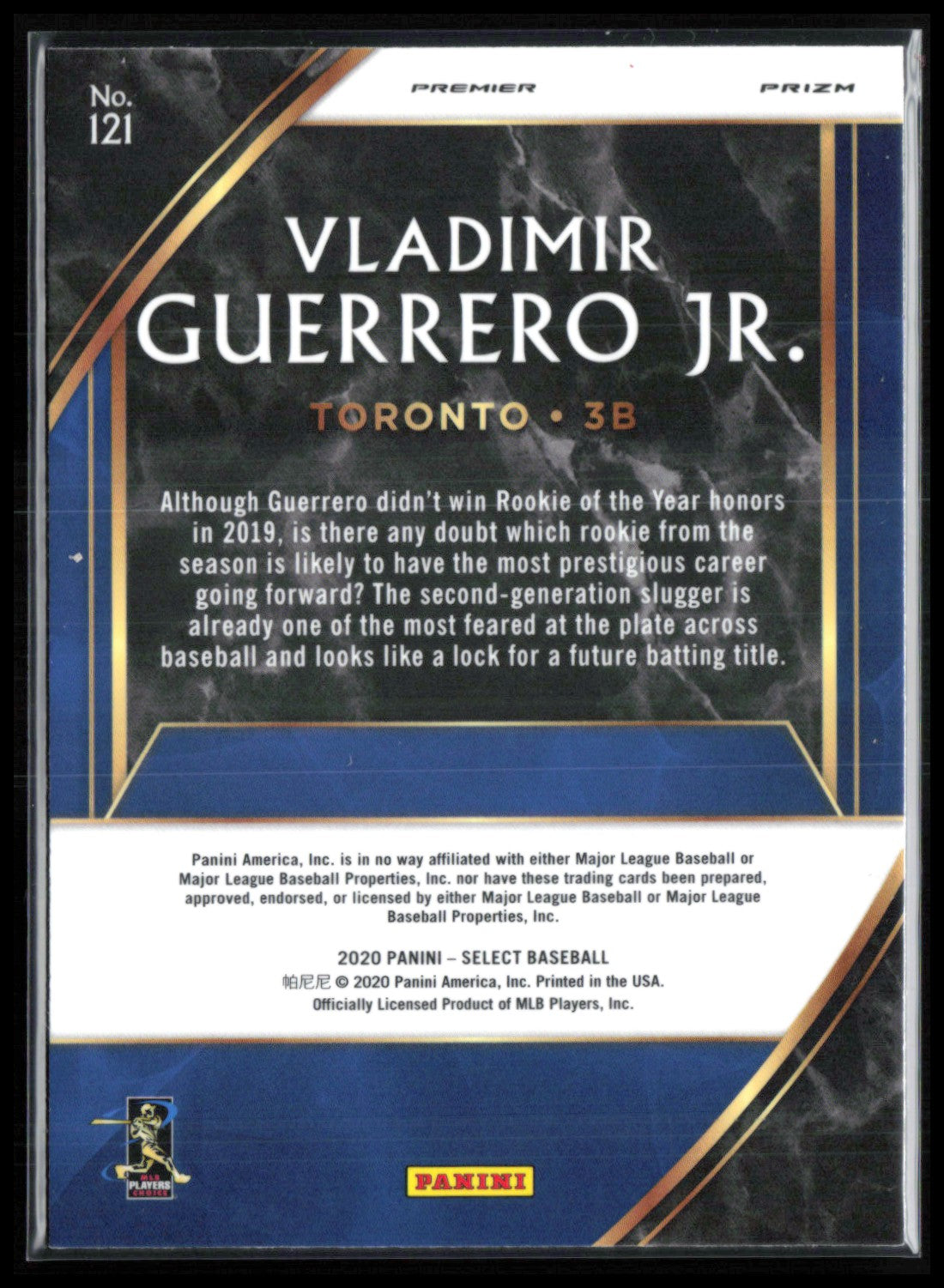 Vladimir Guerrero Jr. Silver Premier Level