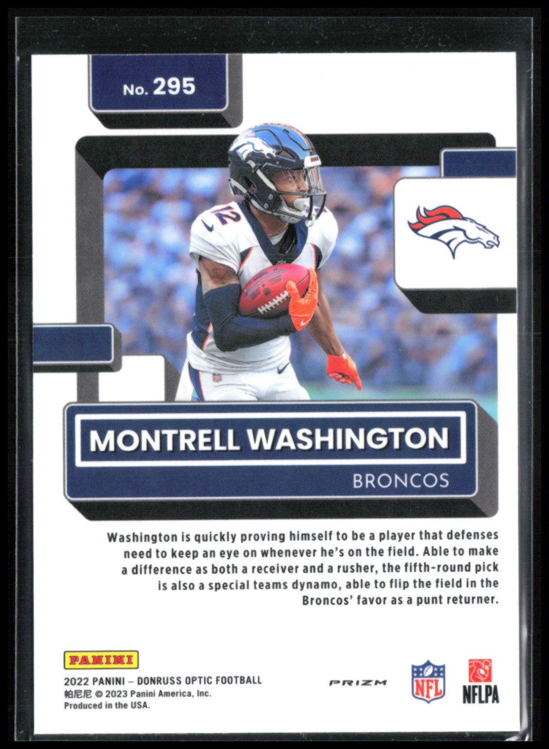 Montrell Washington RC Purple Shock