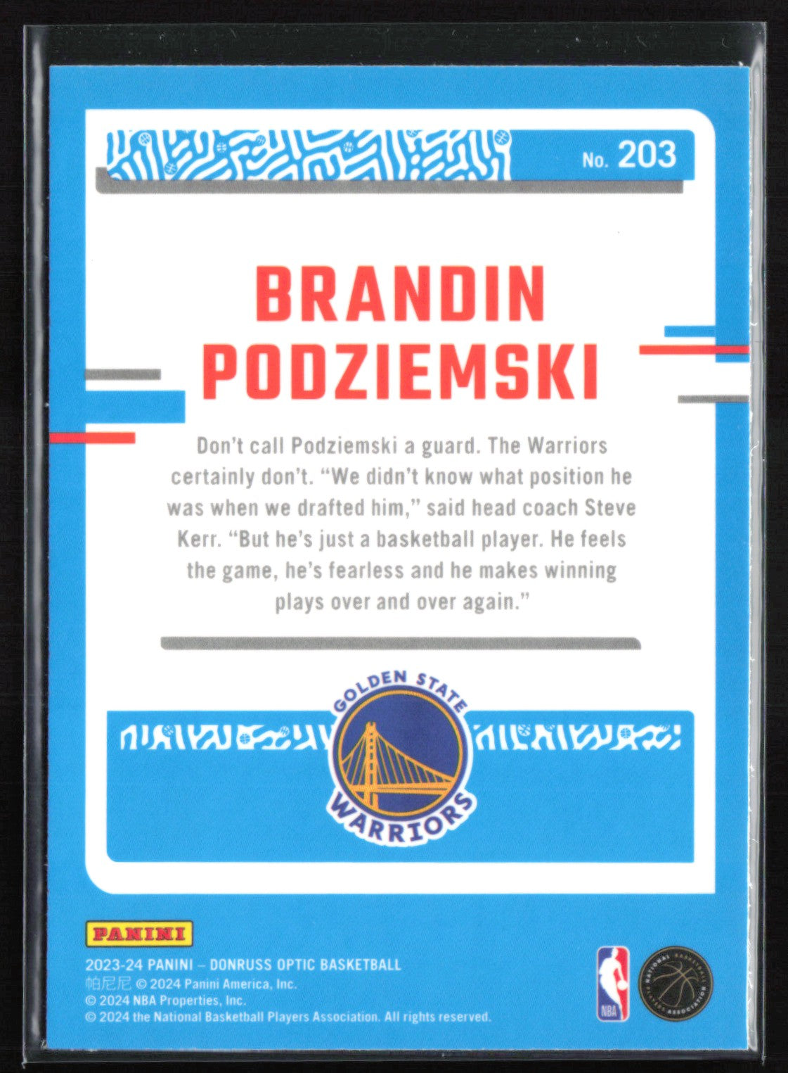 Brandin Podziemski RC