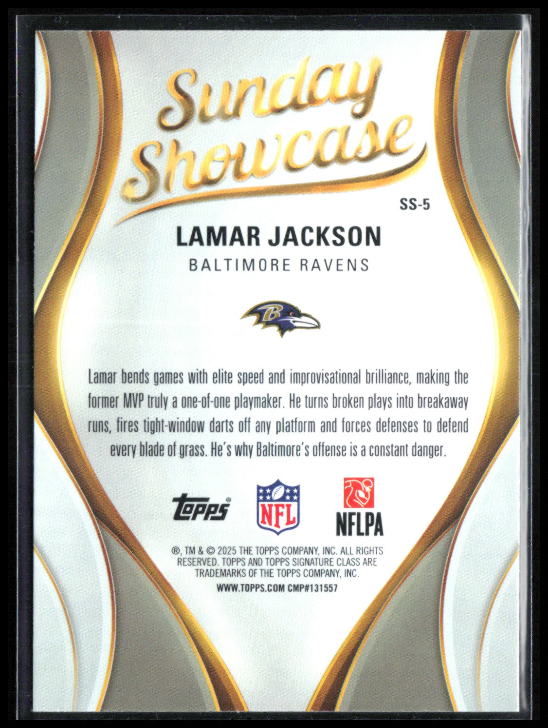 Lamar Jackson Sunday Showcase