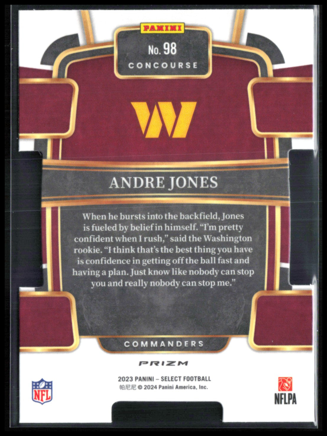 Andre Jones RC Black Gold Die-Cut