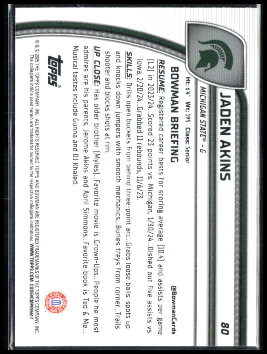 Jaden Akins Green Shimmer