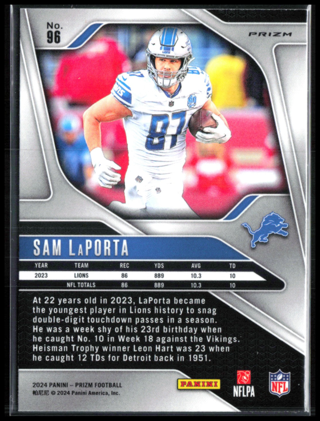Sam LaPorta Orange Lazer