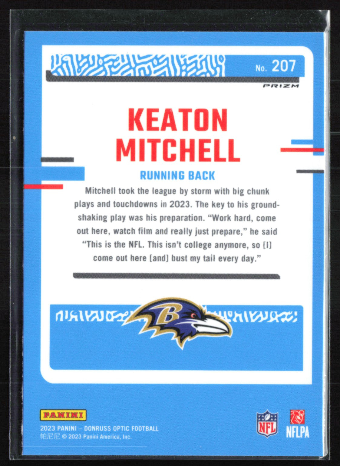 Keaton Mitchell RC Purple Shock