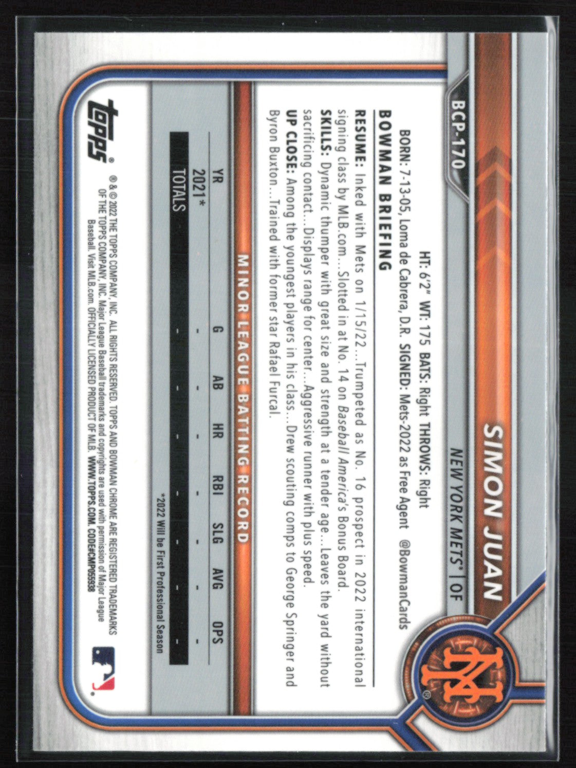 Simon Juan 1st Bowman Mojo