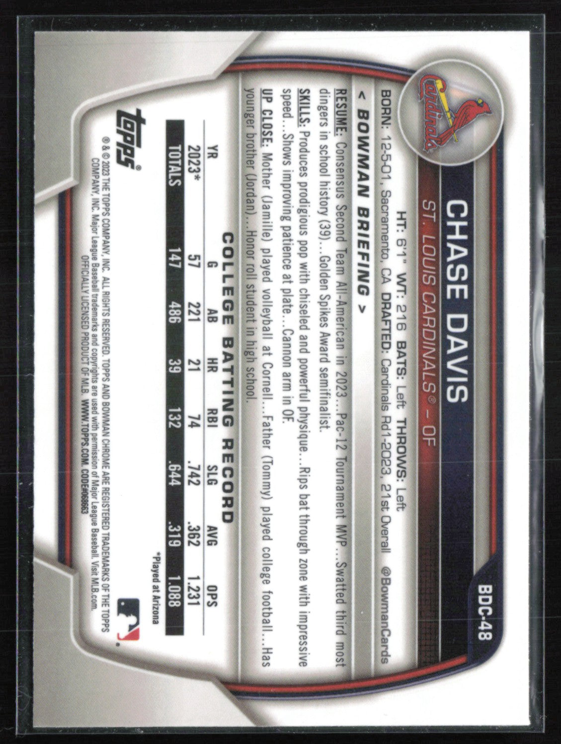 Chase Davis 1st Bowman