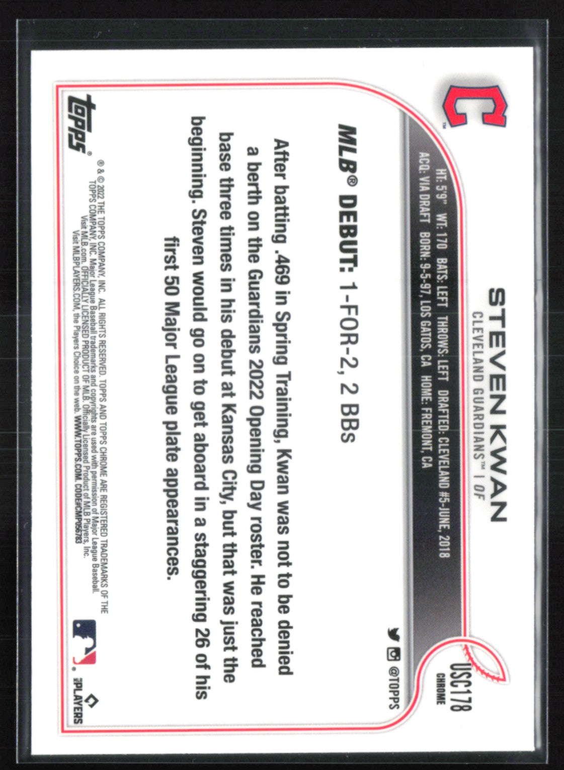 Steven Kwan RC