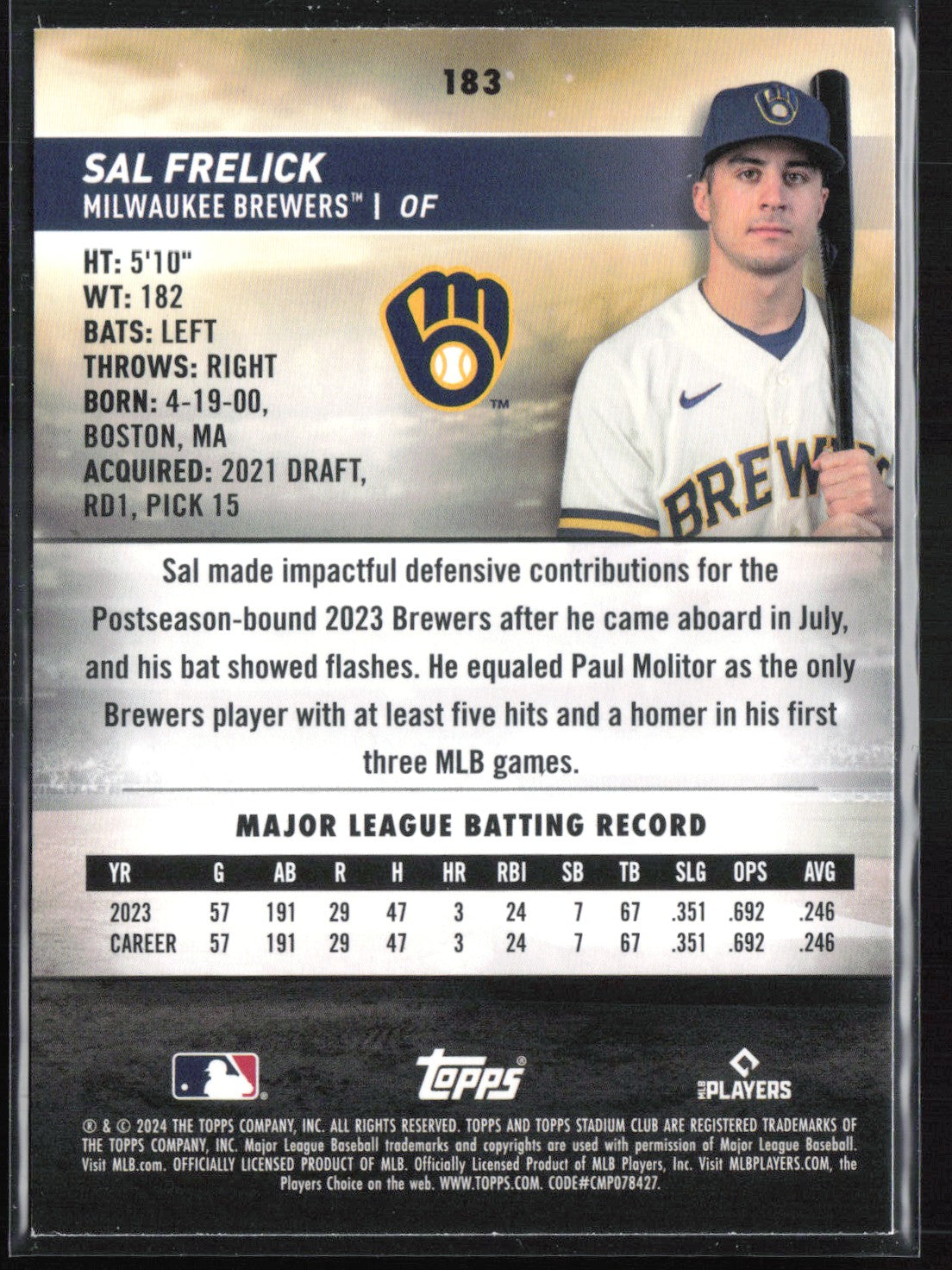 Sal Frelick RC Red