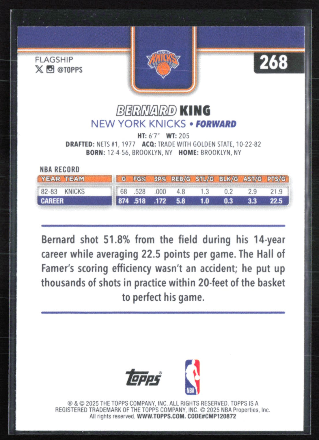 Bernard King Silver Foil