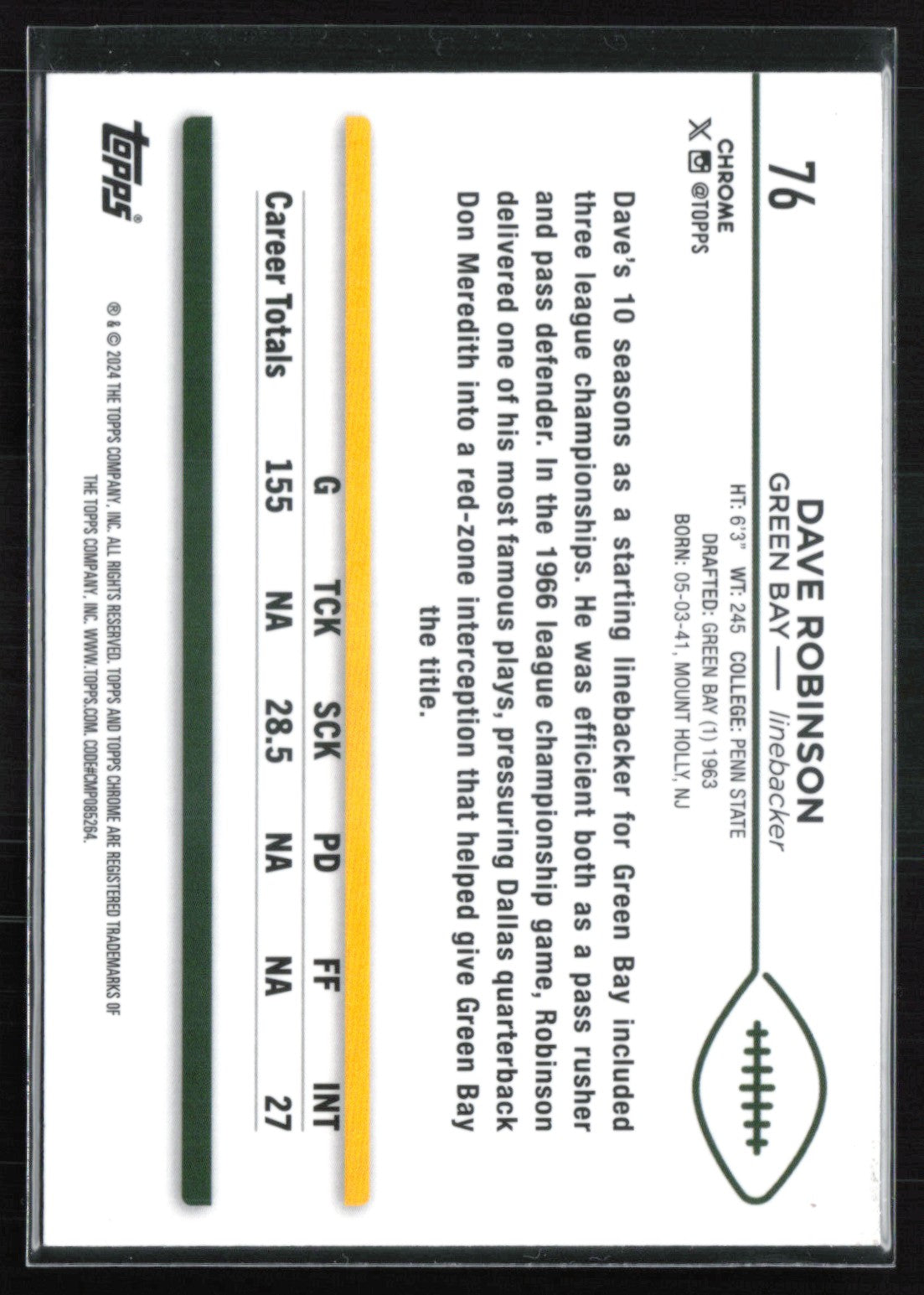 Dave Robinson Sepia Refractor