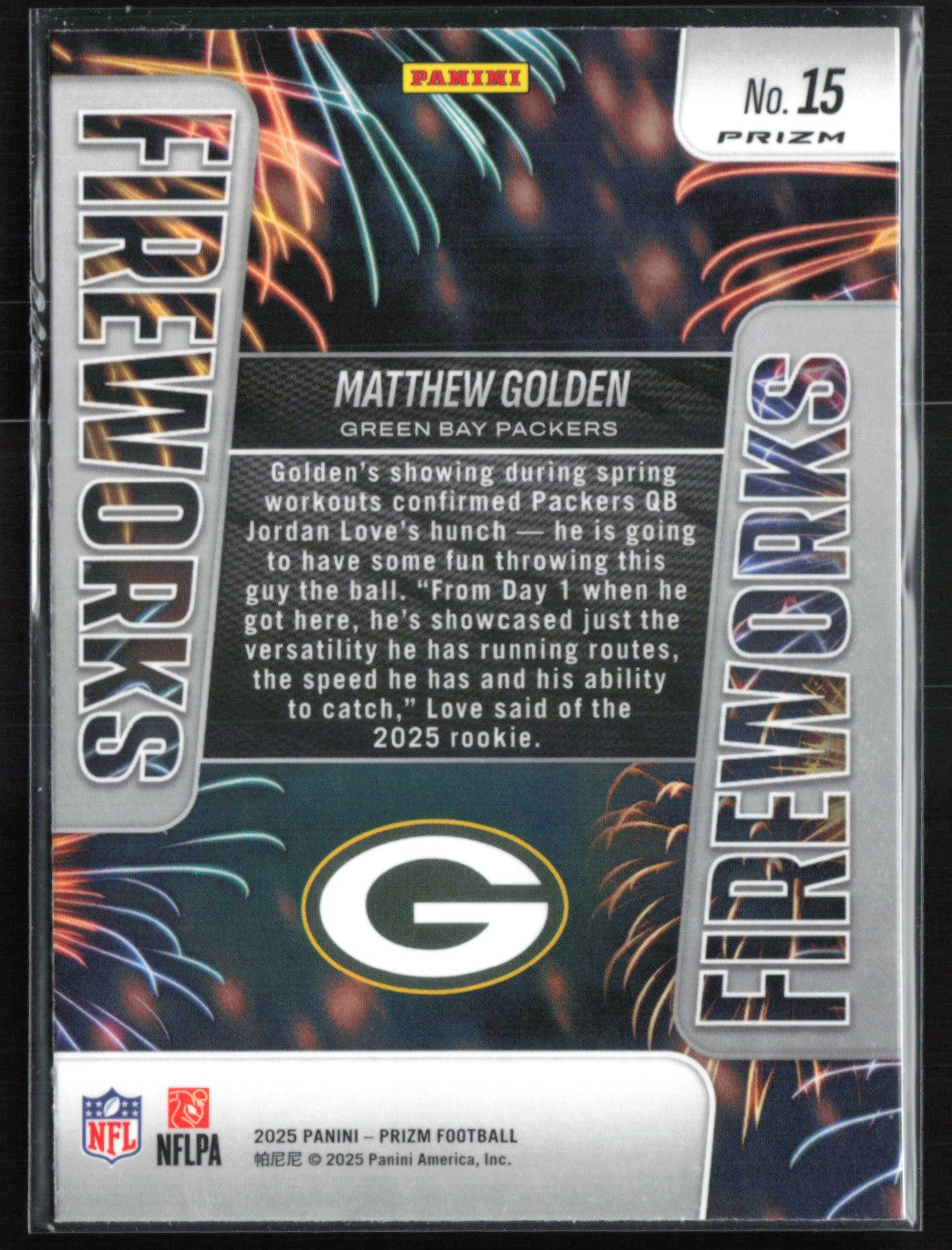 Matthew Golden RC Green Prizm