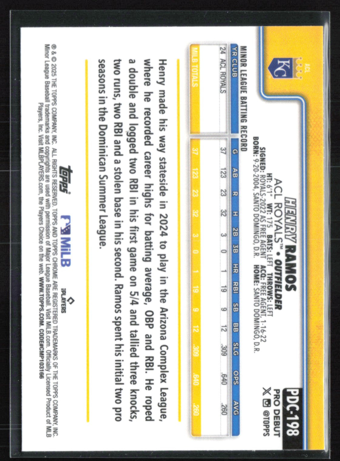 Henry Ramos Pro Debut X-Fractor