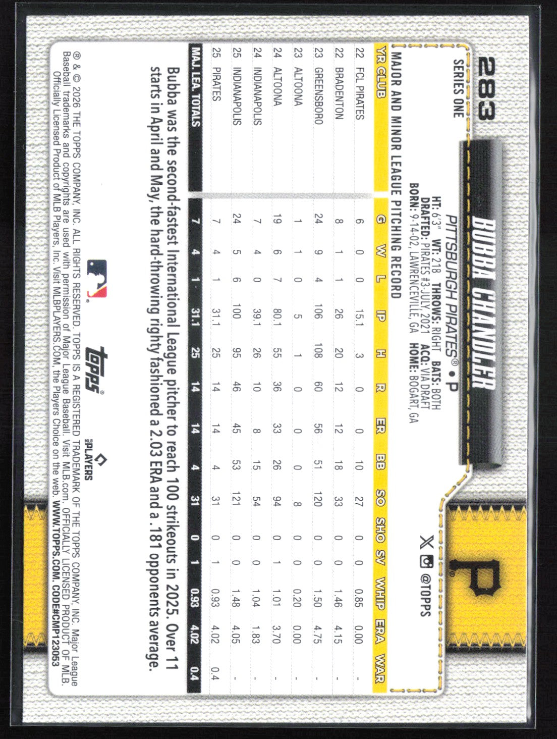 Bubba Chandler RC